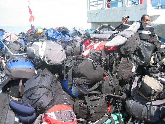 Unsere dazu gekauften Rucksaecke