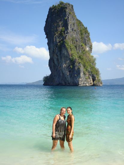 Am Strand von Koh Poda (Kokospalmeninsel)