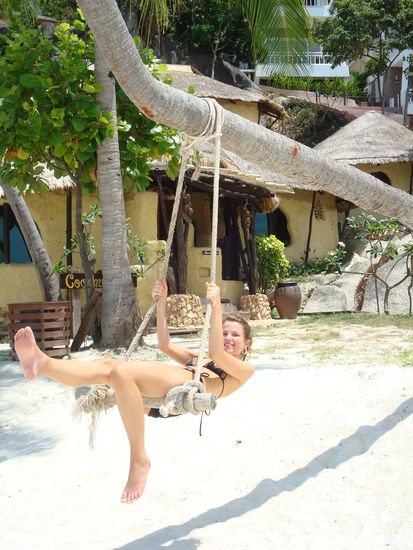 ...oder schaukeln  an einer Palme...