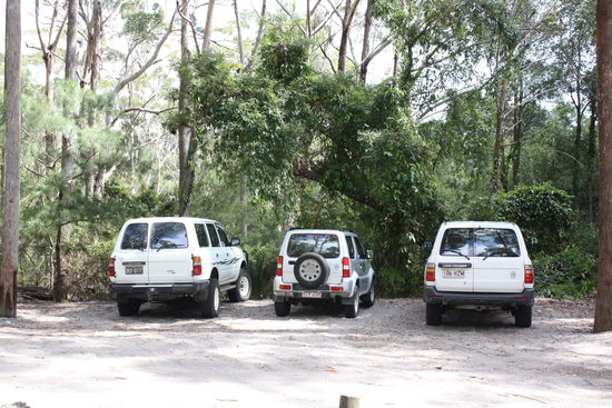ratet mal welcher unser gelaendewagen auf fraser island war...richtig der in der mitte