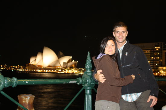 wir zwei vorm sydney opera house