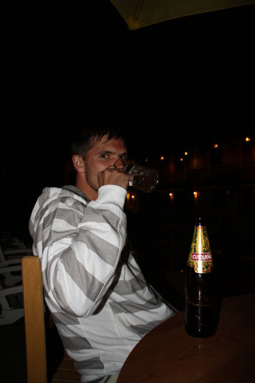 Am Abend goennten wir uns dann noch ein Bierchen