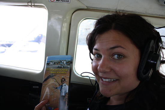 Andi sieht aus wie der Pilot mit dem Headset