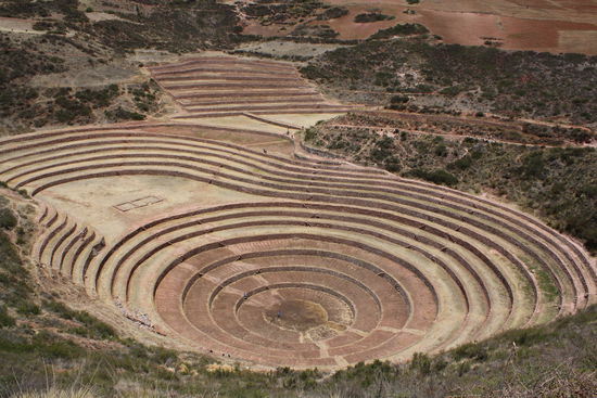 die morays, hier pflanzten inkas gemuese und koka auf versuchsbasis an