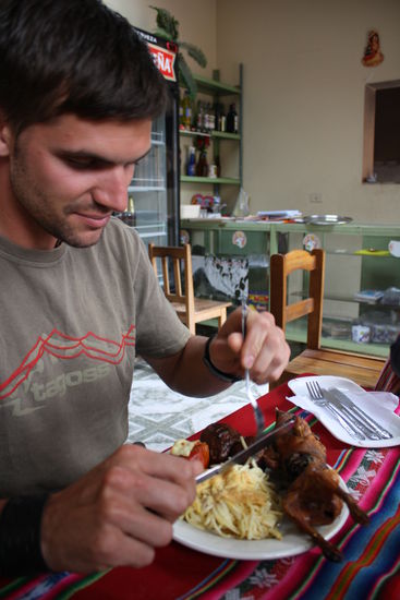 nein, kein hase...ein meerschweinchen, war recht lecker  cuy, cuy, cuy