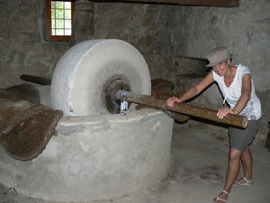 Oliven Mühle auf dem Gelände