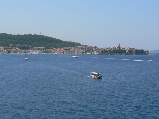 Der erste Blick auf die Stadt.