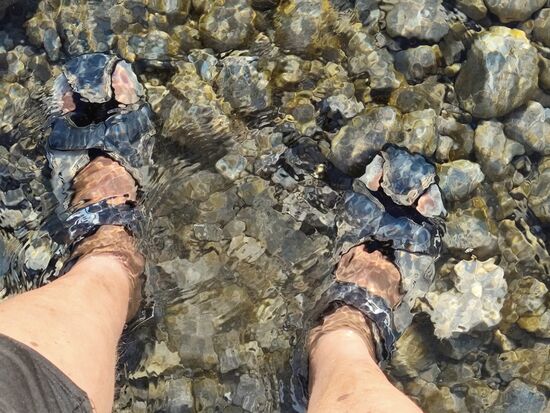 Wieder mal Fußkühlung.