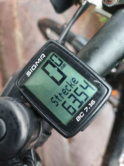 Meine unspektakulären Tagesdaten vom zweiten Radltag.