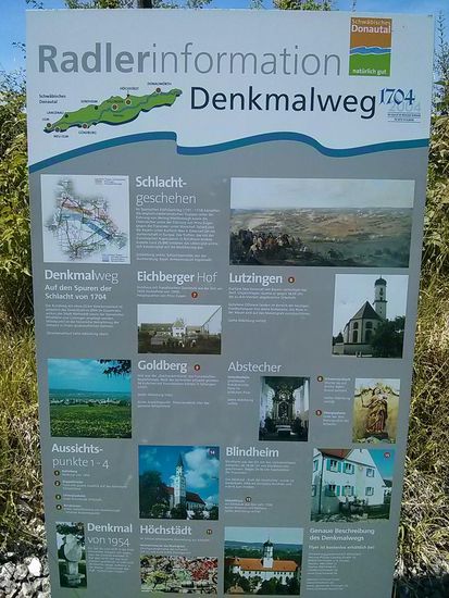 Vorbildliche Radlerinfo bei Lutzingen