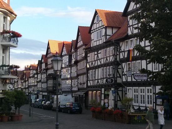 Bad Sooden-Allendorf mit seinen herrlichen Fachwerk-Fassaden in der Altstadt.