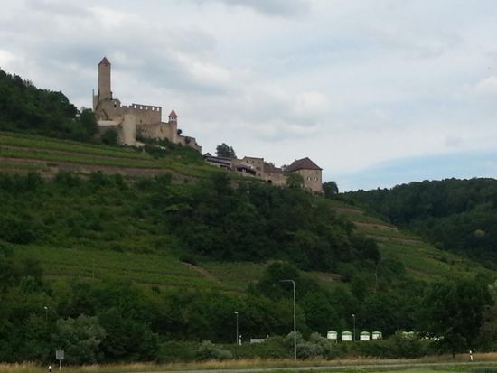Burg Hornberg in Neckarzimmern, die einst dem Ritter mit der eisernen Hand, Götz von Berlichingen, gehörte. Dieser ist uns allen durch das ihm zugeschriebene Zitat: LmaA  (aus dem hochdeutschen gekürzt) bekannt. Wer's nicht wissen sollte, kann ja eine der zahlreichen Suchmaschinen bemühen...