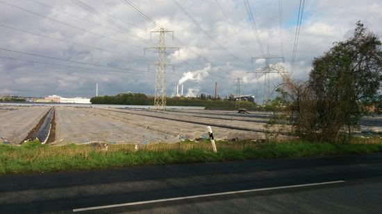 ...jaaaaaa in die Prärie. Hier ein Stück vom riesigen Spargelanbaugebiet bei Meschenich gleich nördlich von Brühl, das auch für das dort ansässige "Phantasialand" sehr bekannt ist.