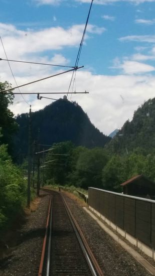 Impression von der Arlberg-Strecke zwischen Imst und Zams noch auf Tiroler Gebiet.