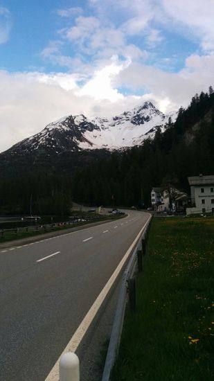 ... weiter entlang am Silser See um nach gut 2 km Reststrecke gegen 19:45 Uhr meine Unterkunft, das "Sporthotel Maloja" zu erreichen.