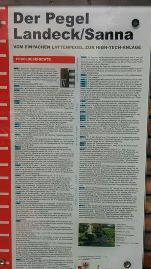 Schautafeln am Fluß Sanna