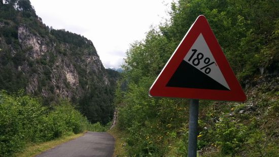 Gleich geht's steil abwärts...