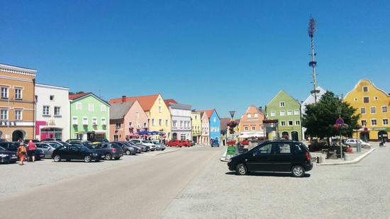 Der Marktplatz von Obernberg.