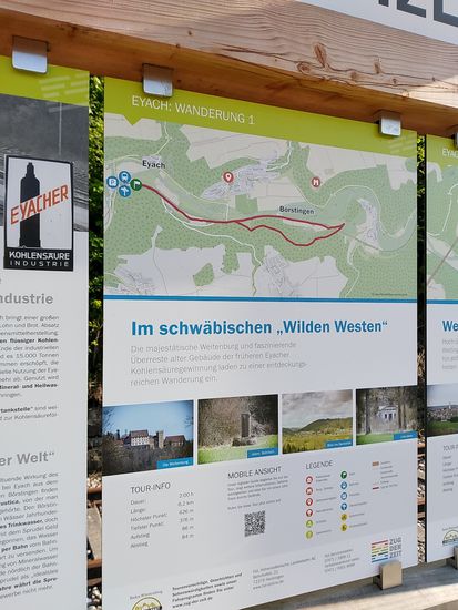 Schautafel 2. Teil über den schwäbischen "Wilden Westen"
