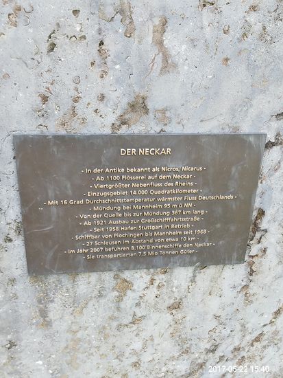 Nochmals einige ergänzende Eckdaten zum Neckar.