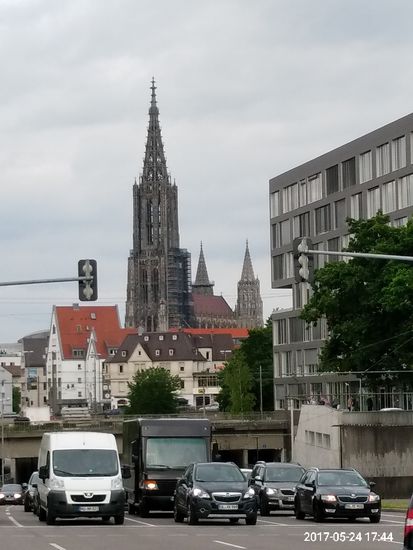 Noch bin ich aber nicht mal direkt am Ulmer Münster.