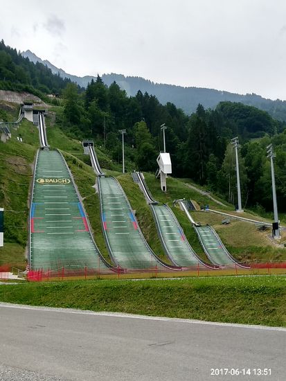 Sprungschanzenanlage bei Schruns.