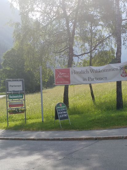 Partenen ist erreicht, Blutdruck und Puls steigen schon virtuell an