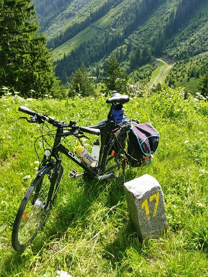 Von der Anzahl der Kehren (34) ist die Halbzeit erreicht.