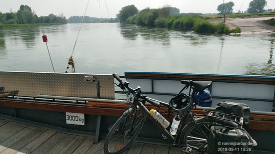 Blick gegen den Strom.