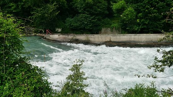 Die Sanna kurz vor der Mündung in den Inn.