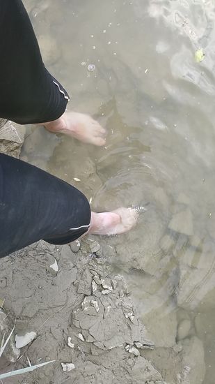 Nochmals Lech-Fußkühlung ca. 2 m lechaufwärts ohne Donauströmungseinfluß, damit der Lech wirklich den Schluß bilden kann.