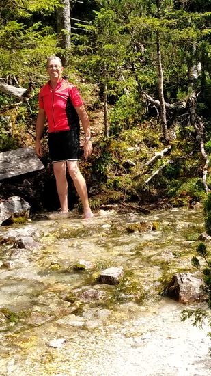 Direkt am Isar-Quellauslass.