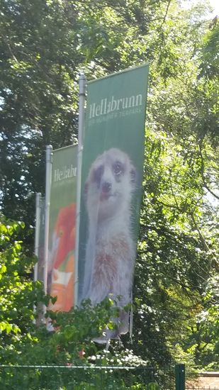 Am nördlichen Eingang zum Tierpark Hellabrunn, direkt an der Ostseite der Thalkirchner Brücke gelegen.