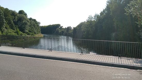 Der Blick flußaufwärts.