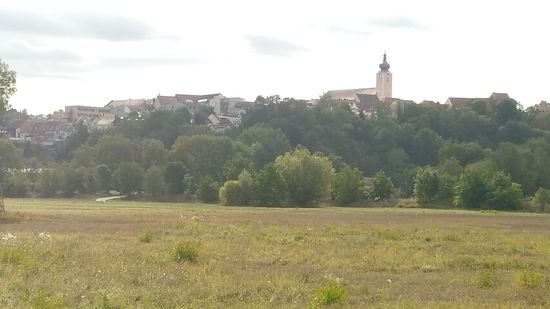 Nachdem die Pest in Landau mehr als 80 Menschenleben forderte, wurde 1713 mit dem Neubau der Pfarrkirche begonnen, die 60 m über dem Isartal liegt und die größte Barockkirche im unteren Isartal darstellt.