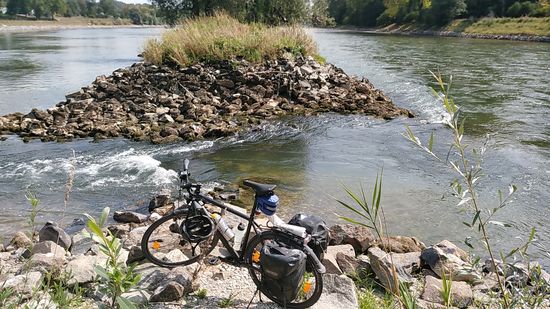 Nochmals zwei Erinnerungsbilder meines Rades an der maximal erreichbaren Position.
