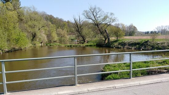 Somit geriet ich nach dieser Brücke auf den Rottal-Radweg.