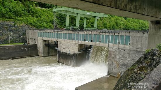 Das Kraftwerk Weyer der Ennskraftwerke AG, Erstinbetriebnahme 1969.