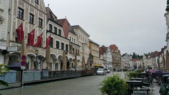 Die Altstadt mit dem Stadtplatz der Stadt Steyr und seinen herrlichen Häuserfassaden