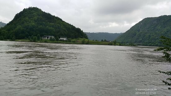 Die weithin berühmte "Schlögener Schlinge" ist erreicht.