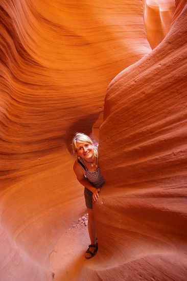 einzigartige Farben und Formen im Sandstein