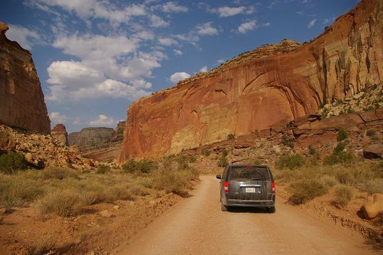 Einfahrt in den Grand Wash Canyon