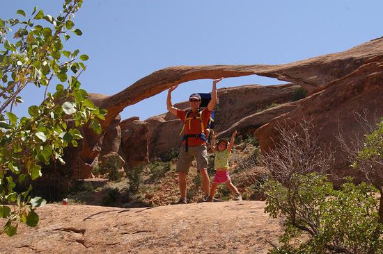 Landscape Arch - 1991 stürzte hier ein Teil herab