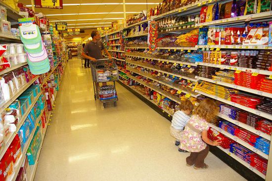 auf einer der vielen Shoppingtouren