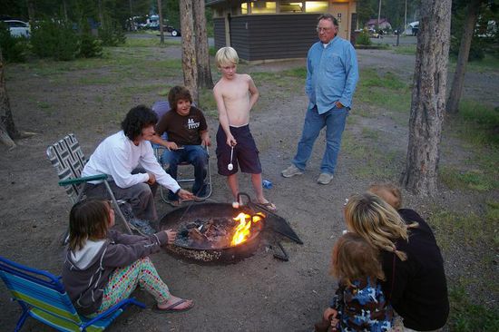 Marshmallows am Lagerfeuer