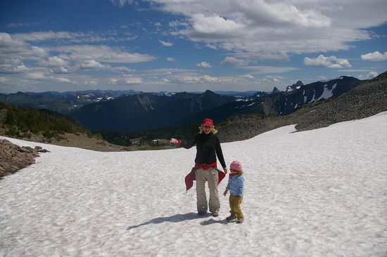 Viel Schnee noch im Juli