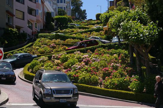 Lombard Street - the crookedest road of the world