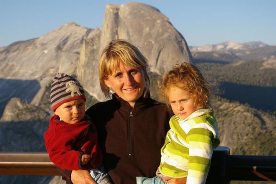 Abendlicht - im Hintergrund der Halfdome