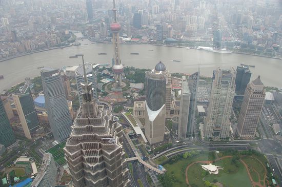 Etwas trübe, aber geniale Aussicht von oben