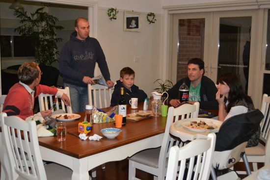 Barbecue mit Richard's Schwester & Family
